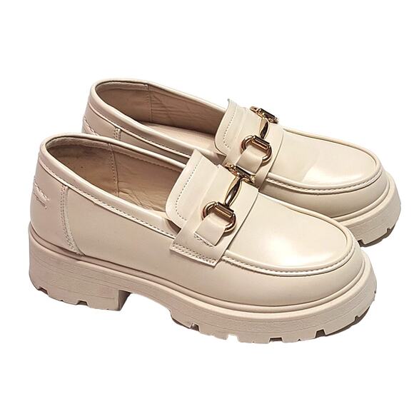 TOP Moda Shoes - Top Moda Kingsley ivory platform loafers women's size 6